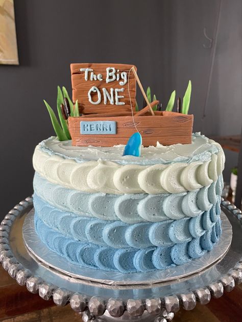 Fish First Birthday Cake, Oh'fish'ally One Cake, Fishing Themed Birthday Cake, Officially One Birthday Cake, Fish Smash Cake, The Big One Fishing Birthday Cake, Fishing Smash Cake 1st Birthdays, Ofishally One Smash Cake, O Fish Ally One Birthday Cakes