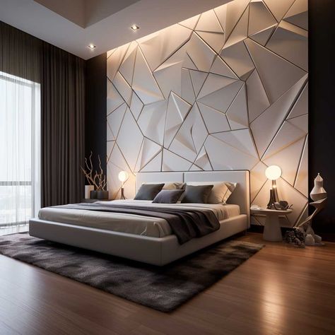 10+ PVC Panel Design Ideas that Can Reinvent Your Bedroom Aesthetics • 333+ Images • [ArtFacade] Master Design, Bedroom Interior Design Luxury, Modern Bedroom Interior, Bedroom Wall Designs, Luxury Bedroom Design, Bed Design Modern, Interior Design Per La Casa, Bedroom Decor Design, Bedroom Bed Design