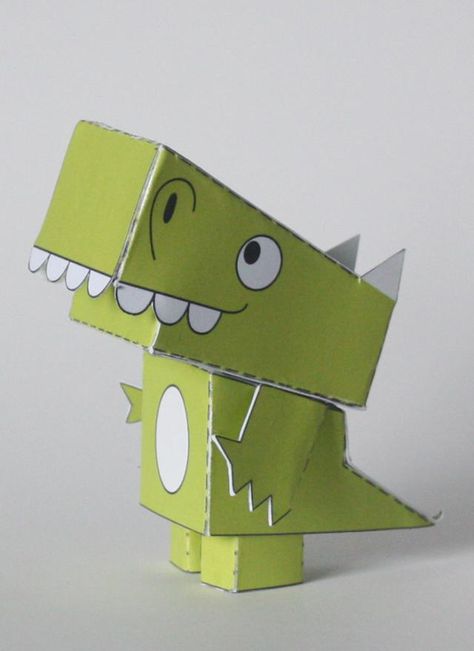 Check Out These Roaring Craft Ideas For Dinosaur and Jurassic Park Fans: Foldasaurus - Folded Paper Toy Dinosaur Dinosaur Template, Dinosaur Projects, Chinese Crafts, Dinosaur Crafts, Hand Crafts For Kids, Paper Toy, The Good Dinosaur, Dinosaur Decor, Camping Art