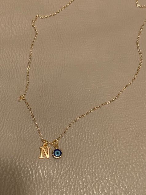 Excited to share this item from my #etsy shop: Personalized Evil Eye Pendant Gold Necklace, Initial N Necklace, N Charm Necklace, Gold Plated N Letter Necklace, Evil Eye Necklaces Gold Necklace Evil Eye, N Necklace Letter, N Initial Necklace, Girls With Nose Rings, N Necklace, Evil Eye Jewellery, N Initial, Initial N, N Letter