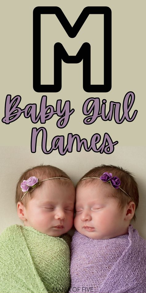 Baby Names Start With M, M Female Names, M Names For A Girl, M Names For Girls, M Baby Names, Hindu Girl Baby Names, M Girl Names, Names Starting With M