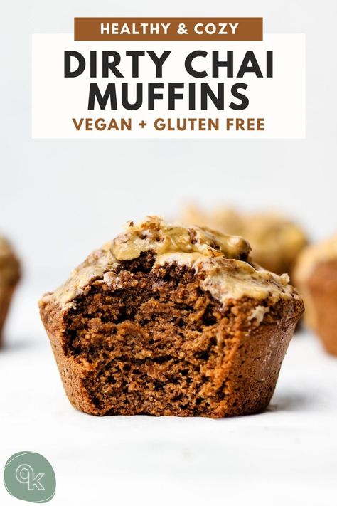 Chai Muffins, Espresso Glaze, Okonomi Kitchen, Coffee Muffins, Muffins Vegan, Chai Recipe, Vegan Muffins, Vegetarian Desserts, Healthy Muffin Recipes