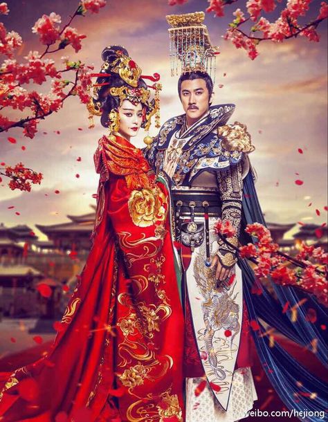 New TV drama I'm following!It's about the first female emperor in Chinese history! Wu Zetian, Chinese Tv Shows, The Empress Of China, Chinese Empress, Empress Of China, Fan Bingbing, Races Fashion, Art Asiatique, Beautiful Costumes