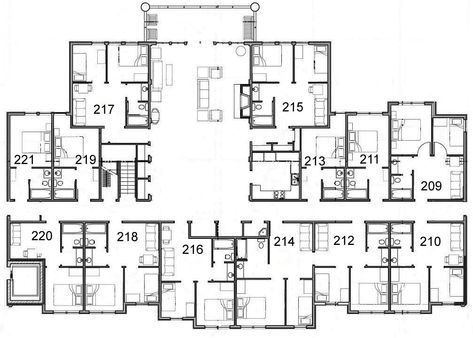 Lodge Floor Plans, Compound House, Aspen Grove, Resort Cabins, Hotel Floor Plan, Log Cabin Ideas, Dorm Design, Hotel Floor, House Plans Mansion