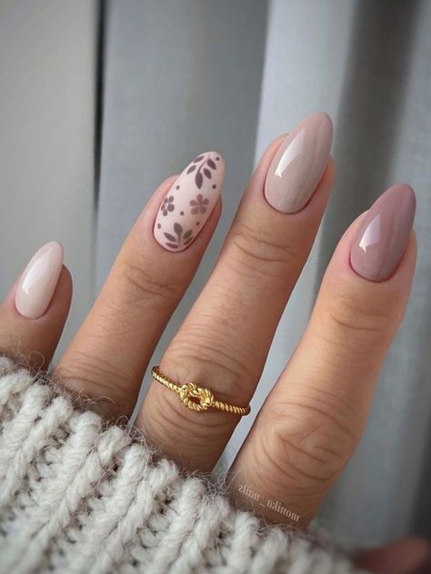 Beige Nails Design, September Nails, Beige Nails, Work Nails, Casual Nails, Thanksgiving Nails, Short Acrylic Nails Designs, Nagel Inspo, Cat Kuku