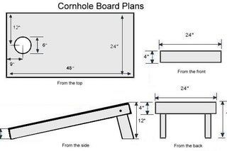 Cornhole Board Dimensions, Corn Hole Plans, Cornhole Board Plans, Diy Cornhole, Diy Cornhole Boards, Cornhole Boards Designs, Diy Yard Games, Corn Hole Diy, Cornhole Designs