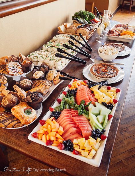 Picoteo llegada Breakfast Party, Brunch Buffet, Baby Shower Brunch, Bridal Shower Food, Birthday Brunch, Läcker Mat, God Mat, Shower Food, Party Buffet