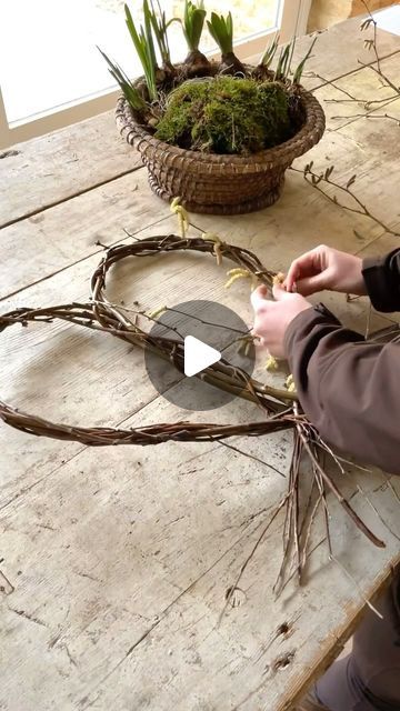 Daylesford Organic, Dogwood Wreath, Red Dogwood, Wreath Workshop, Inner Garden, Dried Floral Wreaths, Enjoy With Friends, Willow Wreath, Floral Arranging