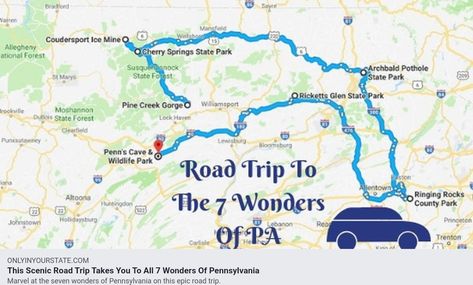 Pennsylvania Road Trip Places To Visit, Pa Road Trip, Pennsylvania Road Trip, Poconos Vacation, College Road Trip, Motorcycle Rides, Only In Your State, Pennsylvania Travel, Road Trip Places