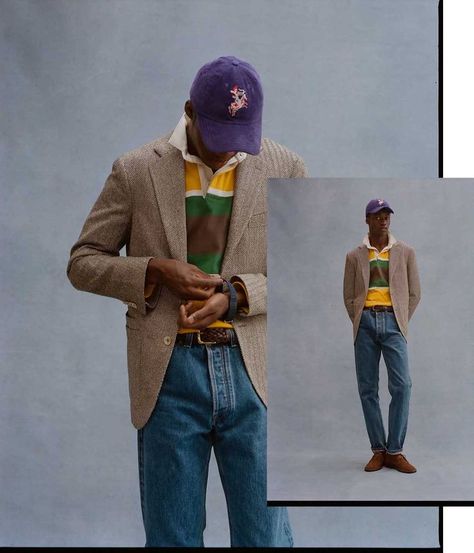 Polo Shirt Outfits, Ivy League Style, Ivy Style, Vintage Inspired Outfits, Streetwear Men Outfits, Sportswear Brand, Tailored Jacket, Mens Casual Outfits, Rugby Shirt