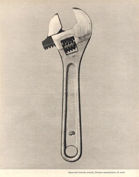 tools? crescent wrench - check Crescent Wrench, Tools Photography, Jim Dine, Open End Wrench, Fortune Magazine, Walker Evans, Research Images, Sleeves Ideas, Arte Sketchbook