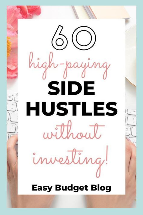 Side Hustle Passive Income, Ways To Make Extra Money, Easy Budget, Online Jobs From Home, Side Hustle Ideas, Side Gigs, Online Side Hustle, Simple Budget, Make Extra Money