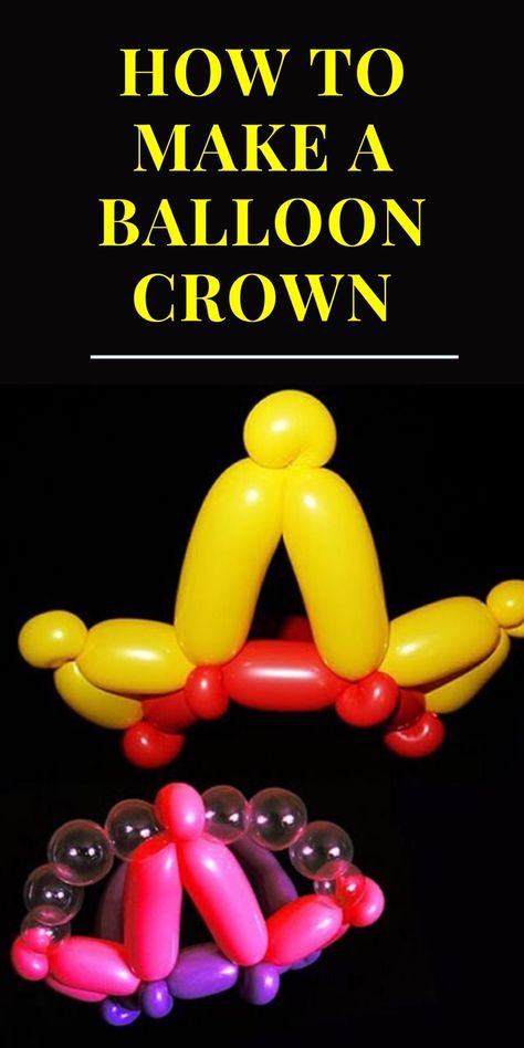 Balloon Animal Hat, How To Make Balloon Animals, Balloon Twisting Tutorial, Ballon Animals Step By Step Easy, Balloon Animals Easy Step By Step, Easy Balloon Animals, Balloon Hats, Balloon Crown, Horse Balloons