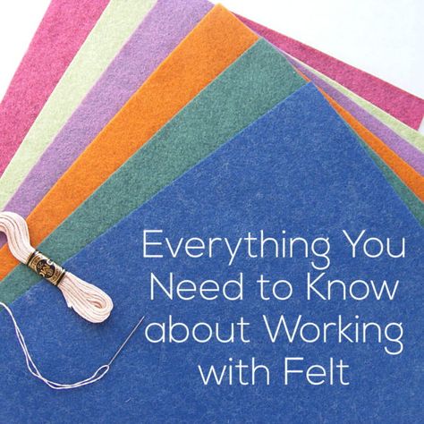 Everything You Need to Know about Working with Felt | Shiny Happy World Baby Mobil, Wool Felt Projects, Felt Crafts Diy, Diy Bricolage, Felt Embroidery, Felt Patterns, Wool Crafts, Felt Christmas Ornaments, Felt Applique