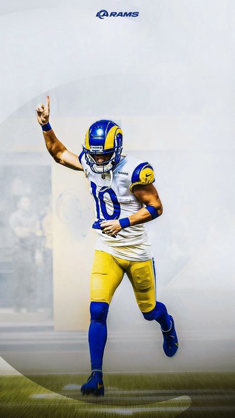 Cooper Kupp Wallpaper, Cool Football Pictures, La Rams Football, Cooper Kupp, Nfl Rams, Ram Wallpaper, Nfl Football Art, Triple Crown Winners, Rams Football