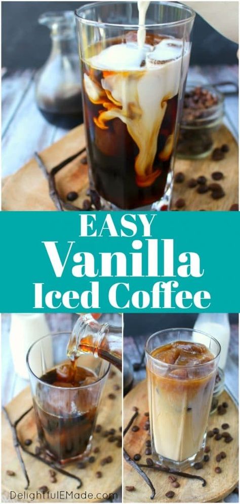 Cold Brew Vanilla Iced Coffee, Mcdonalds Vanilla Iced Coffee Recipe, Ww Iced Coffee Recipes, Iced Coffee Recipe Videos, Keurig Iced Coffee Recipes, French Vanilla Iced Coffee Recipe, Iced Coffee Recipe Starbucks, Healthy Iced Coffee Recipe, Iced Coffee Recipe Keurig