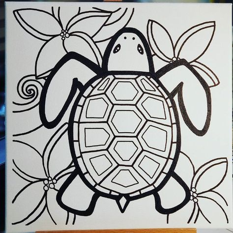 16 Likes, 0 Comments - 🅑🅐🅢🅗 🅞🅕 🅟🅐🅘🅝🅣 (@bashofpaint) on Instagram: “🐢 Sea Turtle 🐢 Mandala series 12" × 12" real stretched canvas 🐢 $20 each, for a limited time 🐢…” Canvas Sketch, Easy Mosaic, Kids Canvas Painting, Color Mixing Chart, Outline Drawing, Kids Canvas, Paint And Sip, Outline Drawings, Party Kit