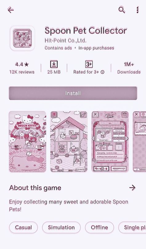 Game Aesthetic Play Store, Game Playstore, Aesthetic Apps Games, Kawaii App, Kawaii Games, Text Symbols, Hello Kitty Coloring, Pinterest Keywords, Cute App