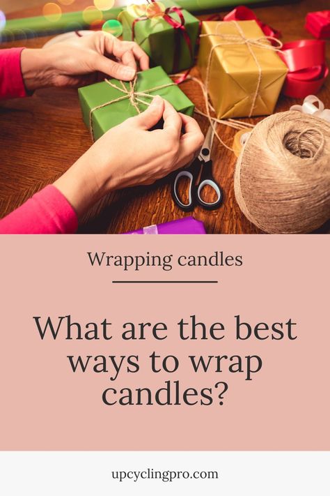 Master the art of candle wrapping with 'What Are the Best Ways to Wrap Candles?'. Discover a variety of creative and safe methods to package your candles, from eco-friendly materials to elegant gift-wrapping techniques. Learn how to protect candles during transport while making a visual impact. Ideal for candle makers and gift-givers, this guide offers innovative ideas to present candles beautifully and securely. Gift Wrap Candles, Wrap A Candle, Candle Wrapping, Wrapping Candles, Wrapping Techniques, Elegant Gift Wrapping, Gift Wrapping Techniques, Round Candles, Creative Candles