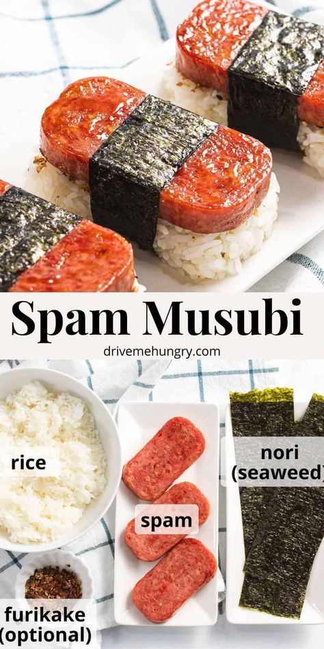 Spam Musubi Recipe, Musubi Recipe, Hawaiian Snacks, Spam Recipes, Spam Musubi, Seaweed Snacks, Nori Seaweed, Hawaiian Food, Sushi Recipes