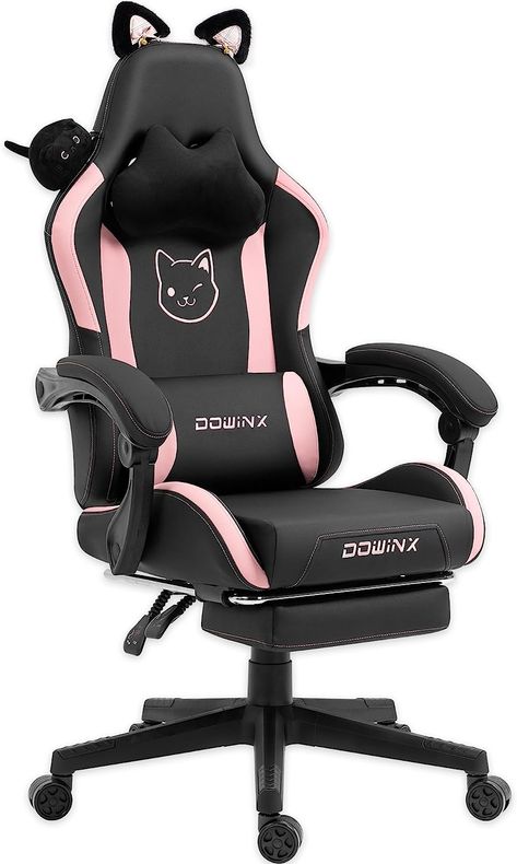 Gaming Stuff For Bedroom, Cat Gaming Chair, Dowinx Gaming Chair, Cute Gamer Chair, Best Gaming Chair, Aesthetic Gaming Chair, Kuromi Gaming Chair, Gamer Essentials, Girls Gaming Room