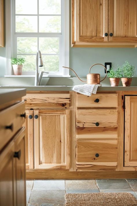 Rustic Hickory Cabinets, Stock Cabinet, Hickory Kitchen Cabinets, Hickory Kitchen, Hickory Cabinets, Refacing Kitchen Cabinets, Stock Cabinets, Best Kitchen Cabinets, Staining Cabinets