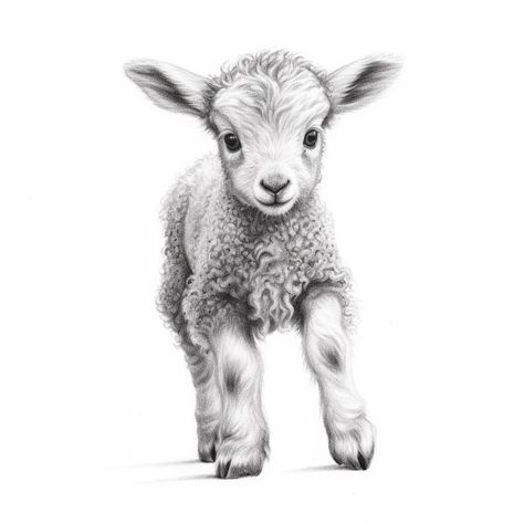 Sheep Laying Down Drawing, Lion And Lamb Sketch, Lamb Face Drawing, Lamb Laying Down Drawing, Lamb Head Tattoo, Lamb Sketch Drawing, How To Draw A Lamb, Baby Lamb Tattoo, Baby Lamb Drawing