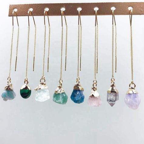 gold filled Raw stone crystal drop earrings custom gemstone sterling silver Dainty Threader Earrings https://m.alibaba.com/product/1600432562972/gold-filled-Raw-stone-crystal-drop.html?__sceneInfo={"cacheTime":"1800000","type":"appDetailShare"} Long Drop Crystal Earrings With Gemstones As Gift, Threader Earrings With Stone, Crystal Point Earrings, Dangle Multi-stone Earrings For Gifts, Luxury Multi-stone Dangle Chandelier Earrings, Stone Crystal, Crystal Drop Earrings, Threader Earrings, Crystal Stone