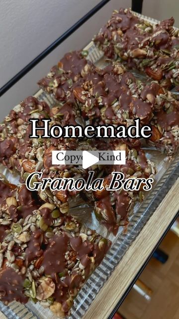 Honey Nut Bars, Homemade Kind Bars, Double Broiler, Vegan Hazelnut, Healthier Treats, Healthier Sweets, Honey Granola, Nut Bars, Nut Granola