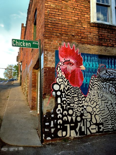 Chicken Mural, Street Mural, Amazing Street Art, Graffiti Murals, Chicken Art, Murals Street Art, Mural Wall Art, A Chicken, Chalk Art