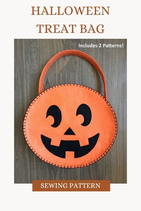 Halloween Trick Or Treat Bags sewing pattern. This versatile halloween bag pattern includes a pumpkin and black cat bag template plus applique designs for bats, ghosts and more. Kids can sew their own trick or treat bags using felt or other fabrics. Large and sturdy, plenty of room for treats! Kids will love these diy halloween bags they can sew. SewModernBags Black Nails Easy, Pumpkin Sewing Pattern, Halloween Bags Diy, Dulceros Halloween, Halloween Sewing Projects, Halloween Sewing, Bag Template, Bags Sewing, Bonbon Halloween