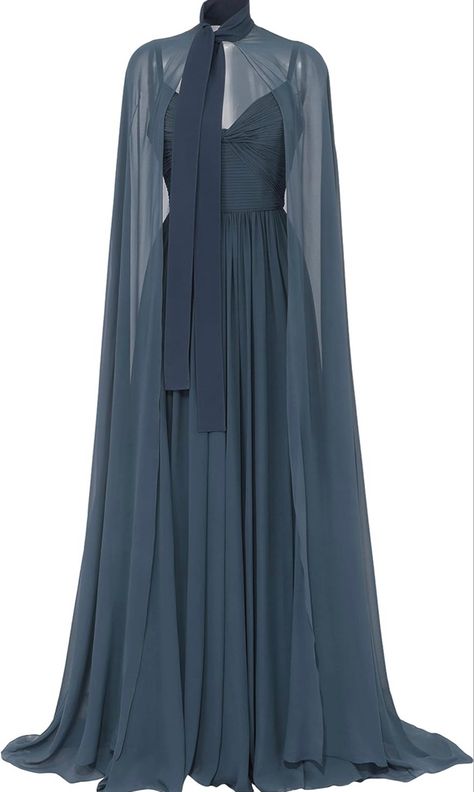 Silk Long Dress, Blue Luxury, Elie Saab Couture, Silk Dress Long, Pretty Prom Dresses, Romantic Dress, Evening Gowns Formal, Fashion Design Clothes, Elie Saab