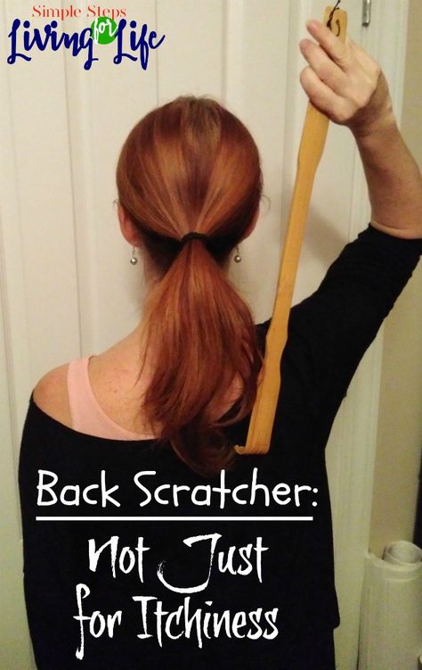 There are many ways to use a back scratcher not just for itchiness. Back Scratcher Diy, Diy Back Scratcher, Back Scratchers, Back Scratcher, Raglan Long Sleeve, Simple Living, Letter Print, Letter Prints, Long Sleeve T Shirt