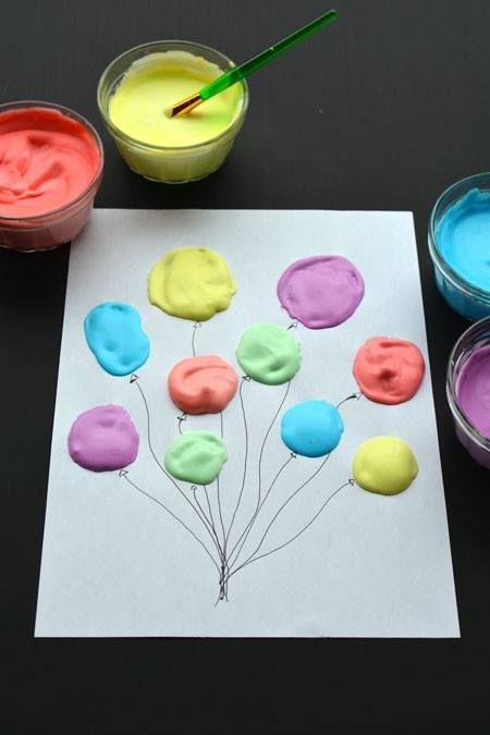 Peinture 3D! Une recette + 15 idées de peinture à faire avec les enfants! - Bricolages - Des bricolages géniaux à réaliser avec vos enfants - Trucs et Bricolages - Fallait y penser ! Puffy Paint Crafts, Homemade Puffy Paint, Diy Puffy Paint, Balloon Painting, Puffy Paint, Zentangle Patterns, Preschool Art, Summer Crafts, Art Activities