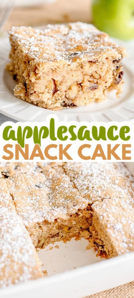 Applesauce Recipes Baking, Applesauce Snack Cake, Recipe Using Applesauce, Easy Applesauce, Applesauce Cake Recipe, Baking With Applesauce, Snack Cake Recipe, Recipe Using Apples, Applesauce Bread