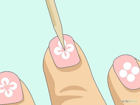 How to Do Easy Nail Art with a Toothpick for Beginners: 6 Steps Toothpick Nail Art, Glitter Nail Paint, Nail Art Fleur, Easy Toe Nail Designs, Simple Toe Nails, Red Nails Glitter, Nail Art Diy Easy, Nail Art For Beginners, Flower Nail Designs