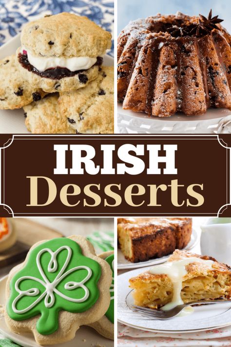 Irish Muffin Recipes, Irish Dairy Cake, Irish Dessert Recipes Easy, Celtic Desserts, Irish Recipes Authentic Desserts, Irish Desert, Irish Desserts Traditional Ireland, Irish Cakes, Irish Treats