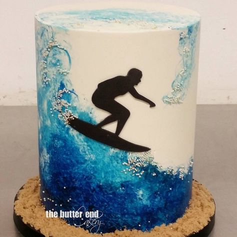 https://flic.kr/p/xDzgYb | Tubular.  #handpaintedcakes #surfer #surfing… Surfboard Cake, Surfer Cake, Surf Cake, Beach Themed Cakes, Ocean Cakes, Surf Party, Wood Cake Topper, Hand Painted Cakes, Beach Cakes