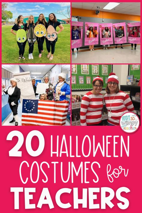 20 Halloween Costumes for Teachers - Not So Wimpy Teacher Special Education Teacher Halloween Costume, Super Hero Teacher Costume, Fern From Charlotte’s Web Costume, What I Want To Be When I Grow Up Costume, Costume Ideas For Teachers Halloween, Character Day Costumes For Teachers, Teacher Princess Costume, Teacher Matching Halloween Costumes, Teacher Costumes Ideas