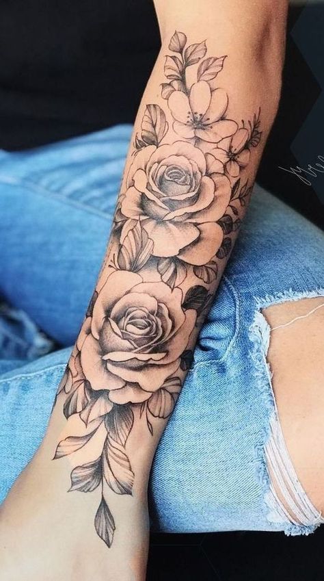 Tato Lengan Bawah, Rose Tattoo Sleeve, Female Tattoos, Marvel Tattoos, Tato Lengan, Cat Tattoos, Tiny Tattoo, Rose Tattoo Design, Arm Tattoos For Women