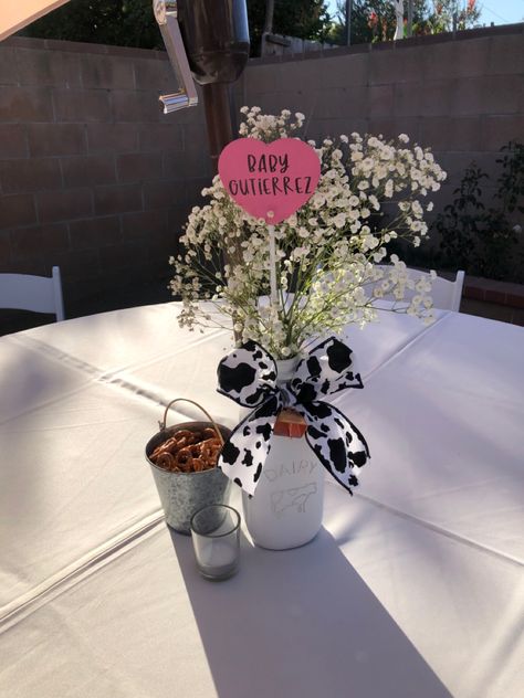 Cowgirl Baby Shower Cow Themed Table Decor, Cow Birthday Table Decorations, Mason Jar Centerpieces Farm Theme, Cow Print Birthday Party Centerpieces, Cowgirl Hat Centerpiece, Cow Theme Centerpieces Gender Reveal, Pink Cow Print Centerpieces, My First Rodeo Birthday Girl Centerpiece, Pink Cow Birthday Party Centerpieces