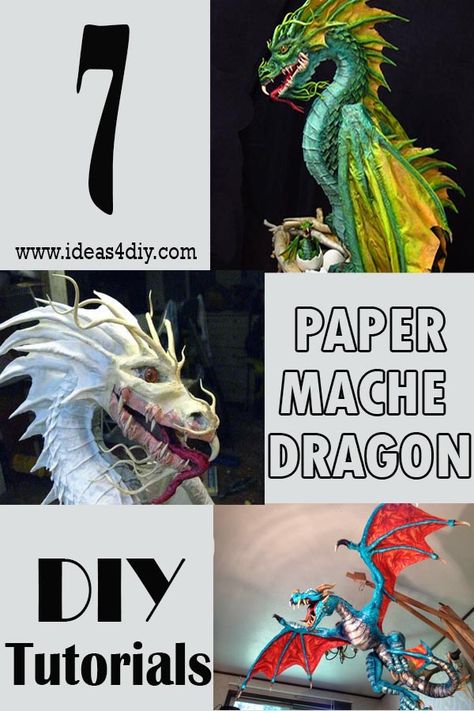 Paper Mache projects are fun to make and trying your hand on a paper mache dragon isn’t a daunting task as it may seem. With tons of photos and step-by-step detailed instructions, it will be easy and fun! #PaperMache #PaperMacheDragon #DIY #PaperMacheDragonDIY Paper Mache Dragon Diy, Diy Dragon Crafts, How To Make A Dragon, Paper Mache Projects Ideas, Dragon Classroom, Paper Mache Dragon, Diy Paper Mache, Diy Dragon, Make A Dragon