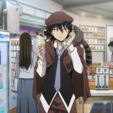 Ranpo Edogawa, Edogawa Ranpo, Bungou Stray Dogs Characters, Dog Icon, Silly Dogs, Manga Panels, Stray Cat, Bongou Stray Dogs, Stray Dogs Anime