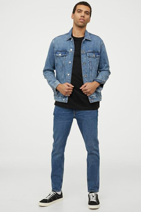 Tapered Jeans, Denim Button Up, Men's Fashion, Button Up Shirts, Denim Jacket, Quick Saves