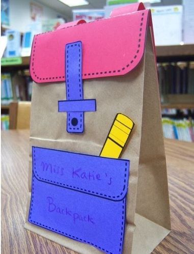 9 Back to School Crafts And Ideas For Kids Back To School Crafts For Kids, Backpack Craft, Paper Bag Crafts, Back To School Night, Back To School Crafts, Back To School Party, Back To School Backpacks, Aktivitas Montessori, Pete The Cat