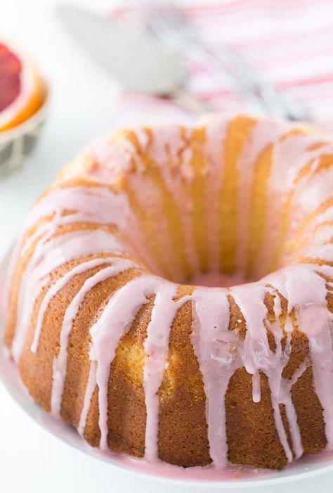 Blood Orange Mimosa Cake Drizzle Recipe, Poppy Seed Bundt Cake, Clementine Cake, Old Fashioned Pound Cake, Golden Interior, Orange Bundt Cake, Lemon Bundt Cake, Strawberry Cake Recipes, Simple Dessert