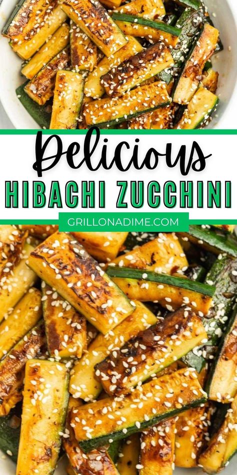 Hibachi Chicken And Zucchini, Soy Sauce Zucchini, Habatchi Zucchini, Low Carb Meals On Blackstone, Hibachi Zucchini And Squash, Black Stone Zucchini, Black Stone Veggies Ideas, Dos Coyotes Recipes, Asian Style Zucchini