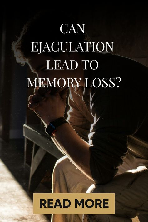 Man sitting pensively with his head resting on his hand, with text overlay asking "Can ejaculation lead to memory loss?" and a call to action "Read More". Nervous System Activities, Memory Exercises, Geriatric Care, Memory Retention, Dr Book, Brain Function, Primary Care, Medical Conditions, Nervous System