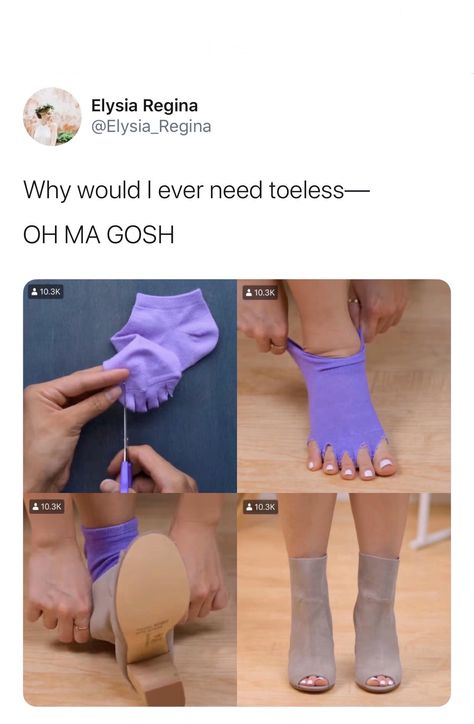 This is clutch Emergency Essentials, Les Couples, Everyday Hacks, Real Quick, Toe Socks, Neat Ideas, Clever Hacks, Fashion Hacks, Life Hack