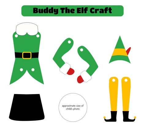 Elf Yourself Craft Template Printable, Elf Printables Free, Elf Craft For Kids, Elf Themed Christmas Party, Printable Christmas Templates, Elf Classroom, Elf Craft, Elf Printables, Elf Crafts